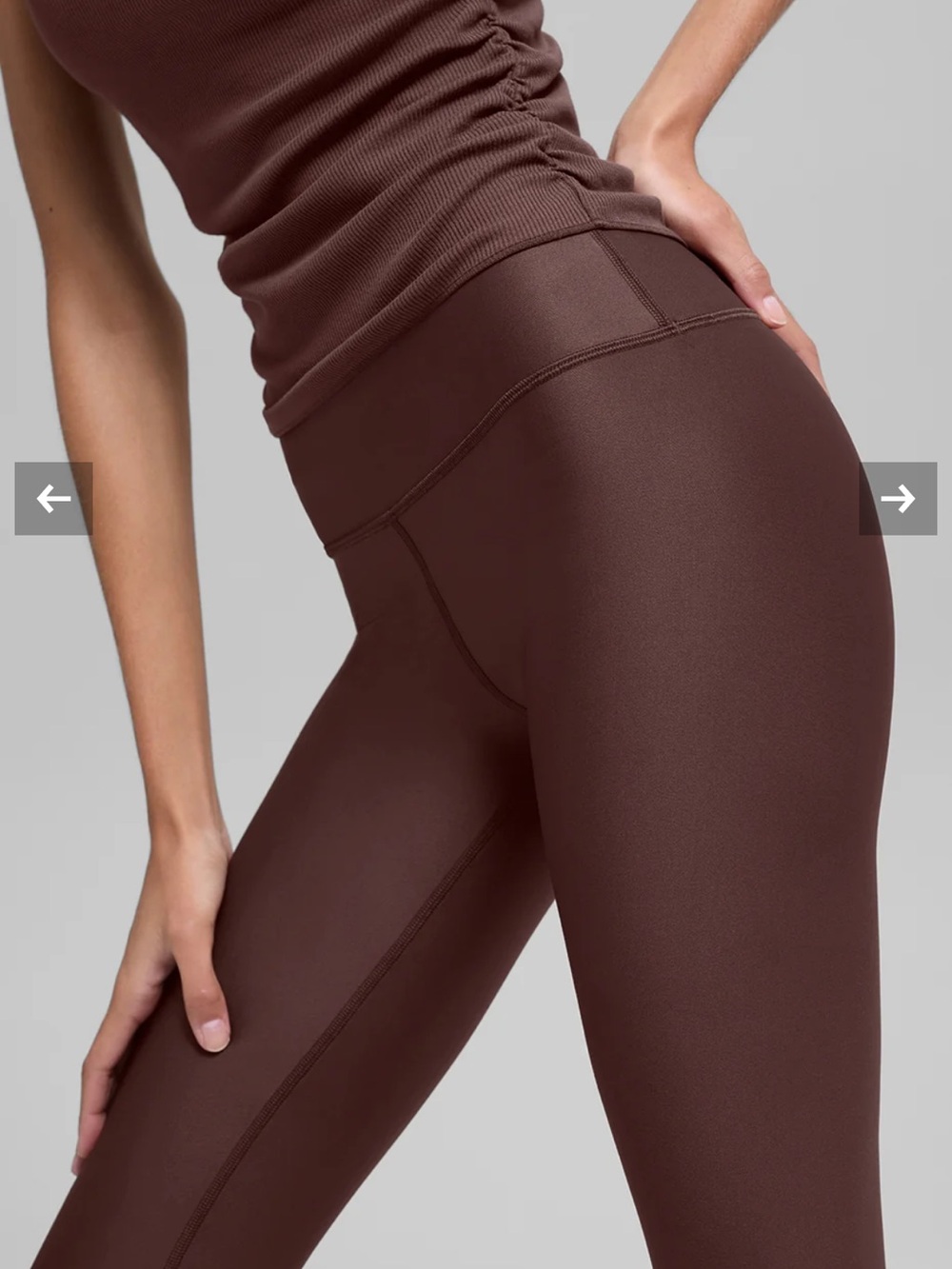 ALO Yoga High-Waist Leggings in Chocolate Brown